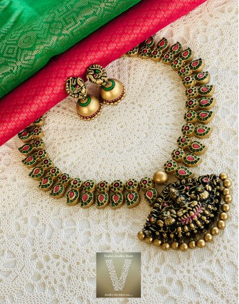 Antique gold terracotta jewellery-VTCJ-01