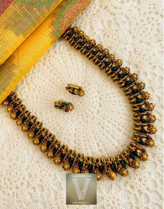 Antique gold terracotta jewellery-VTCJ-04