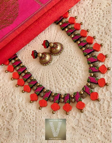 Terracotta jewellery-VTCJ-07