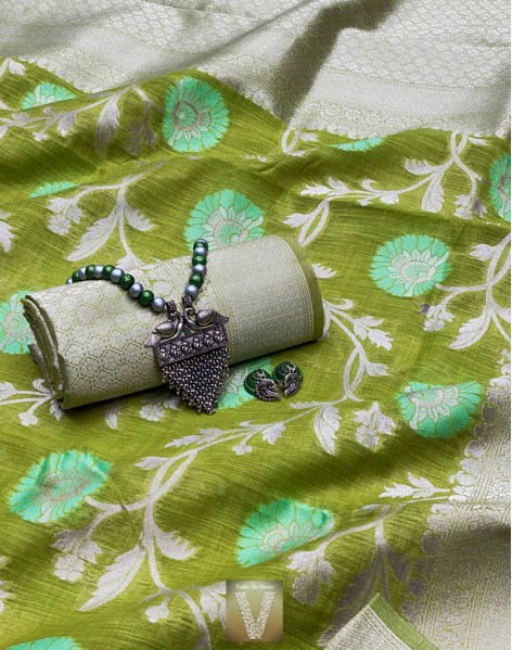 Chanderi silk cotton-VCHD-1050