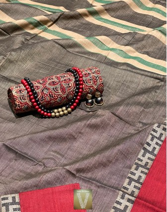 Handloom cotton saree-VHSS-1611