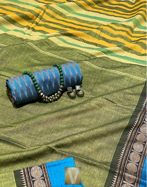 Handloom cotton saree-VHSS-1612