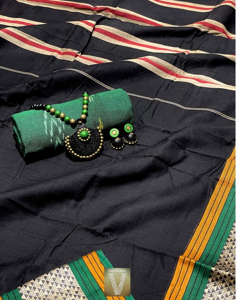Handloom cotton saree-VHSS-1616
