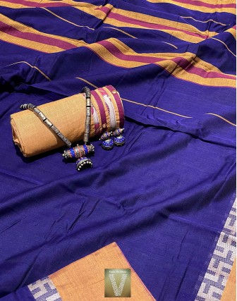 Handloom cotton saree-VHSS-1617