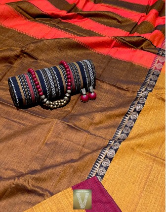 Handloom cotton saree-VHSS-1619