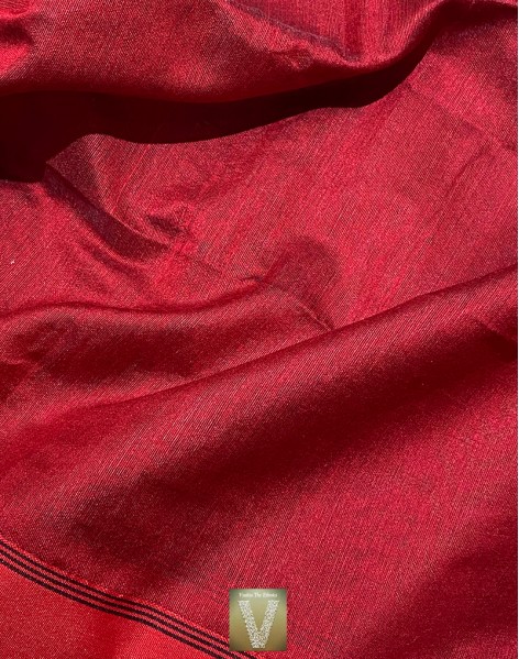 Black jute silk saree-VJSS-1483