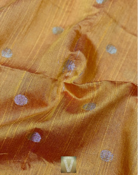 Red jute silk saree -VJSS-1507