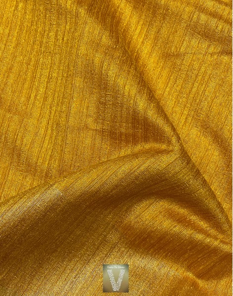 Mustard jute silk saree -VJSS-1641