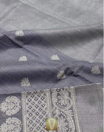 Jute Kota tissue saree -VKJT-1419