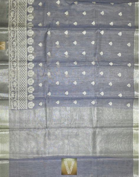 Jute Kota tissue saree -VKJT-1419