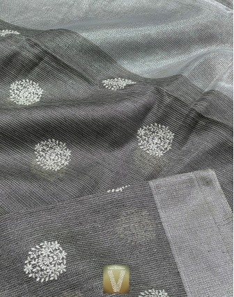 Jute Kota tissue saree -VKJT-833