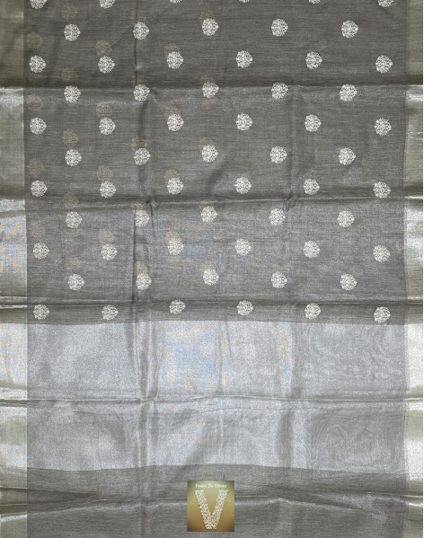Jute Kota tissue saree -VKJT-833
