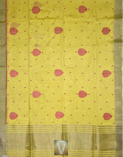 Linen silk saree-VLNS-1553