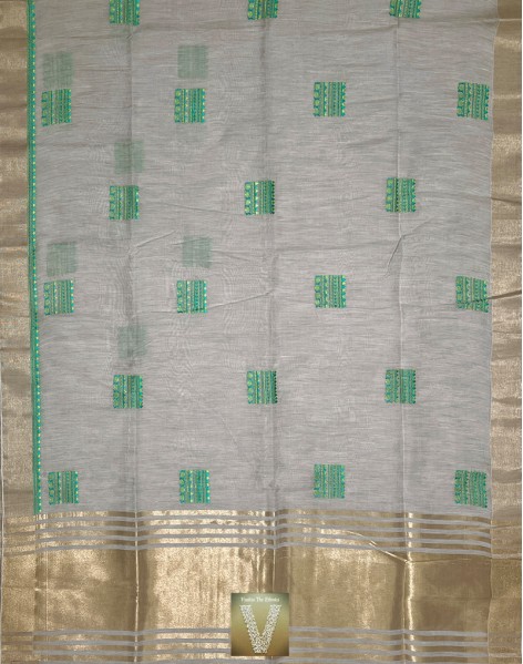Linen silk saree-VLNS-1554