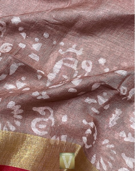 Linen saree-VLNS-1621a