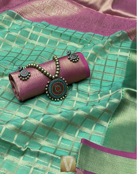 Organza sarees-VOGS-1396
