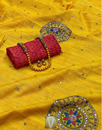 Semi tussar sarees-VSTS-1076