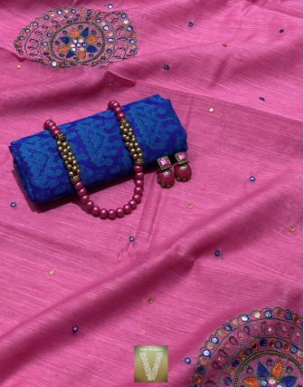 Semi tussar sarees-VSTS-1077