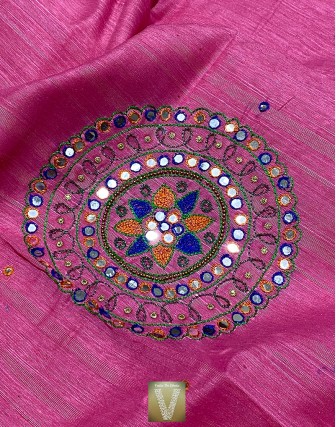 Semi tussar sarees-VSTS-1077
