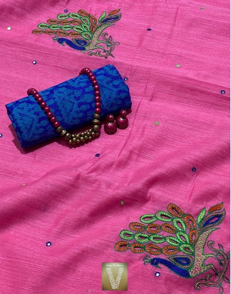 Semi tussar sarees-VSTS-1079
