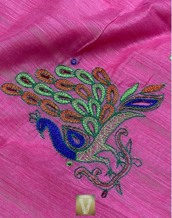 Semi tussar sarees-VSTS-1079
