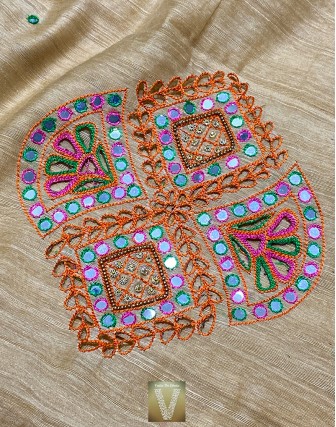 Semi tussar sarees-VSTS-1081