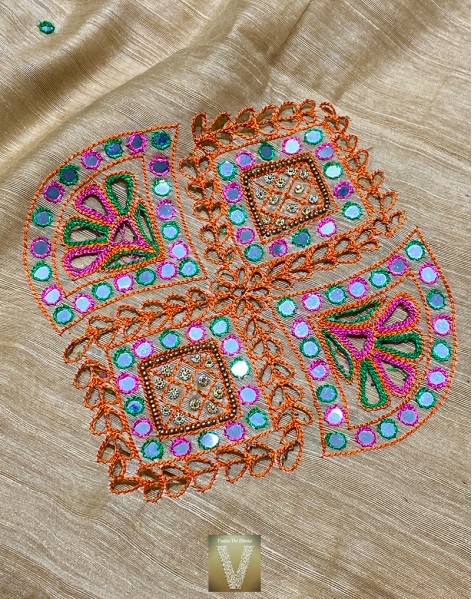 Semi tussar sarees-VSTS-1081