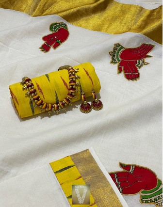 Traditional Kerala saree -VTKS-07